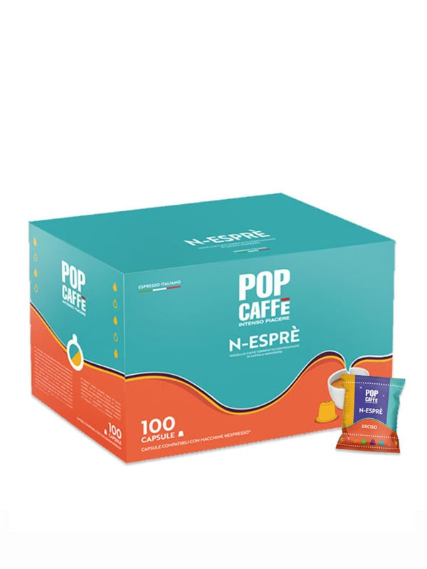 Deciso Pop Caffè 100 capsule per Nespresso