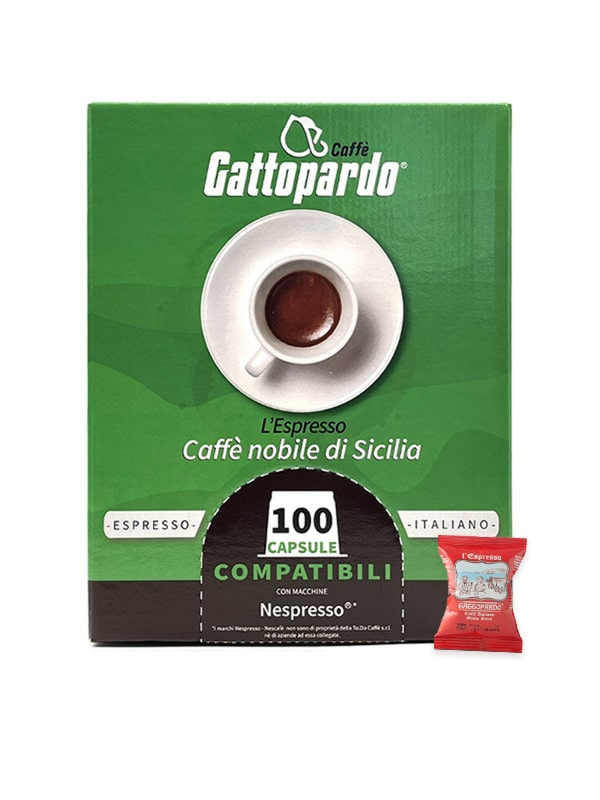 Gusto Ricco Gattopardo To.Da 100 capsule per Nespresso
