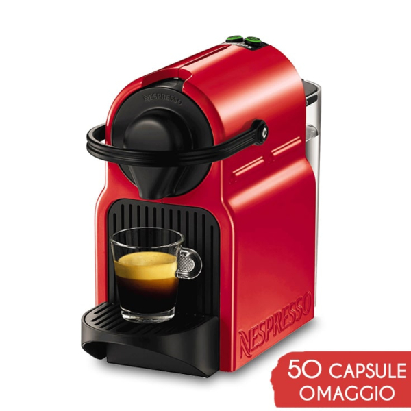 Coffee Machine Nespresso Inissia Ruby Red