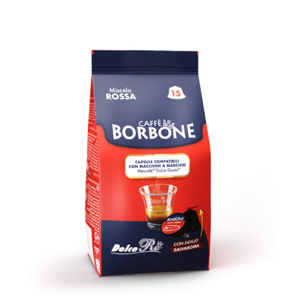 Miscela Rossa Borbone DolceRe 15 cps for  Dolce Gusto