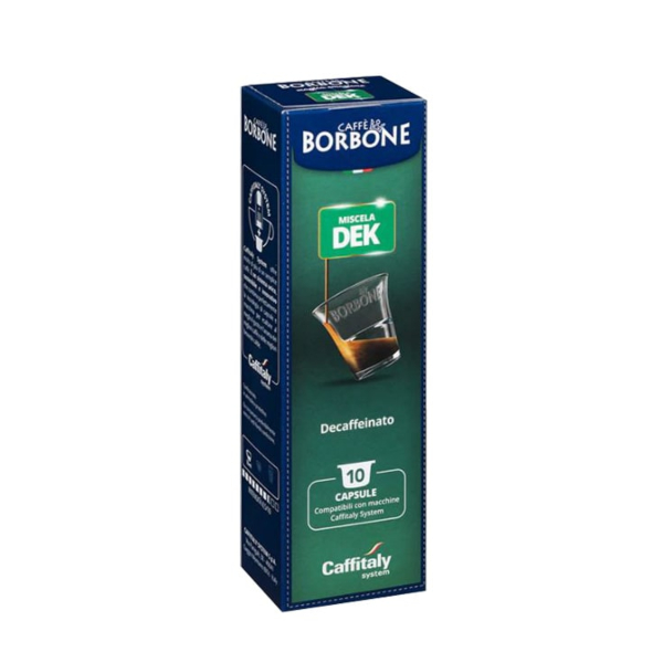 Miscela Verde Dek Borbone for Caffitaly 10 capsules