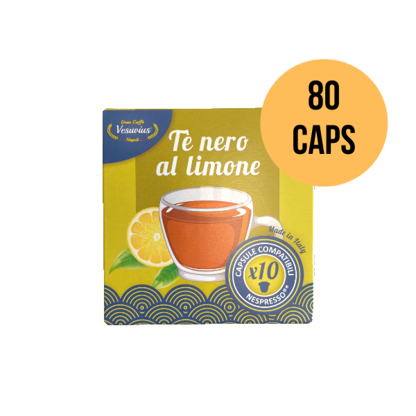 Tè nero al limone - Nespresso - Vesuvius | Scatola - 80 Cps