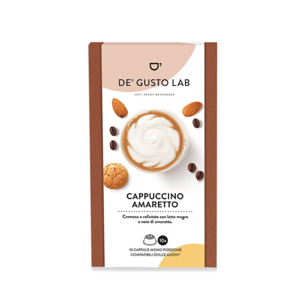 Cappuccino all'Amaretto De' Gusto Lab capsule per Dolce Gusto