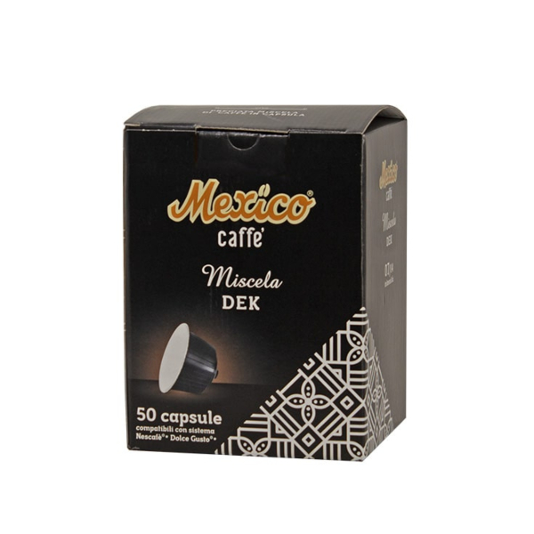 Decaffeinato Mexico Caffè 50 capsule per Nescafè Dolce Gusto