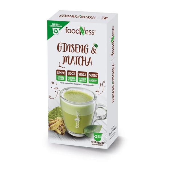 Ginseng & Matcha Foodness capsule per Nespresso