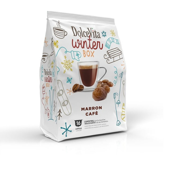 MARRON GLACÈ AL CAFFÈ Winter Box Dolce vita capsule per Nescafè Dolce Gusto