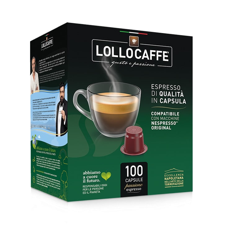 Nero Lollo Caffè capsule per Nespresso venduto da verocaffe.eu